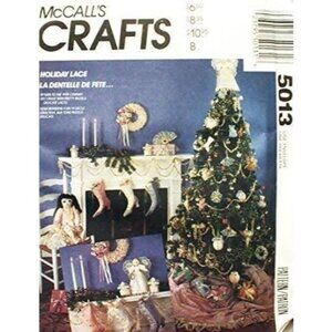 McCall's Sewing Pattern 5013‎ Holiday Lace Ornaments
